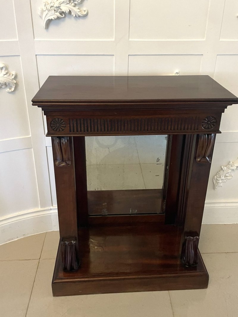Fine Pair of Antique William IV Quality Mahogany Console Tables - Image 9